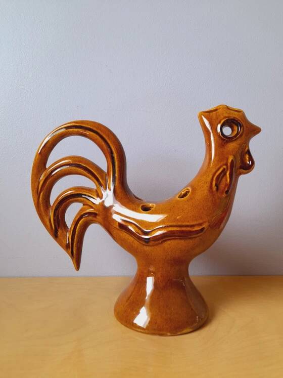Ceramic Flower Pick Coq 1960