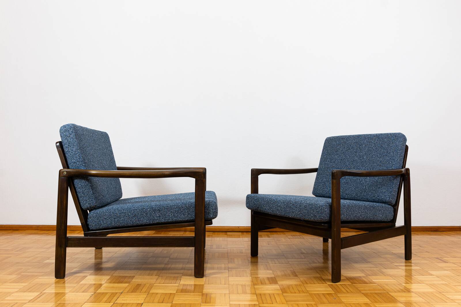 Pair of mid century armchairs "b7522 " by Zenon Bączyk,  Poland, 1960's