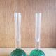 Set of Two Scandinavian Soliflore Bubble Glass Vases, 1960s