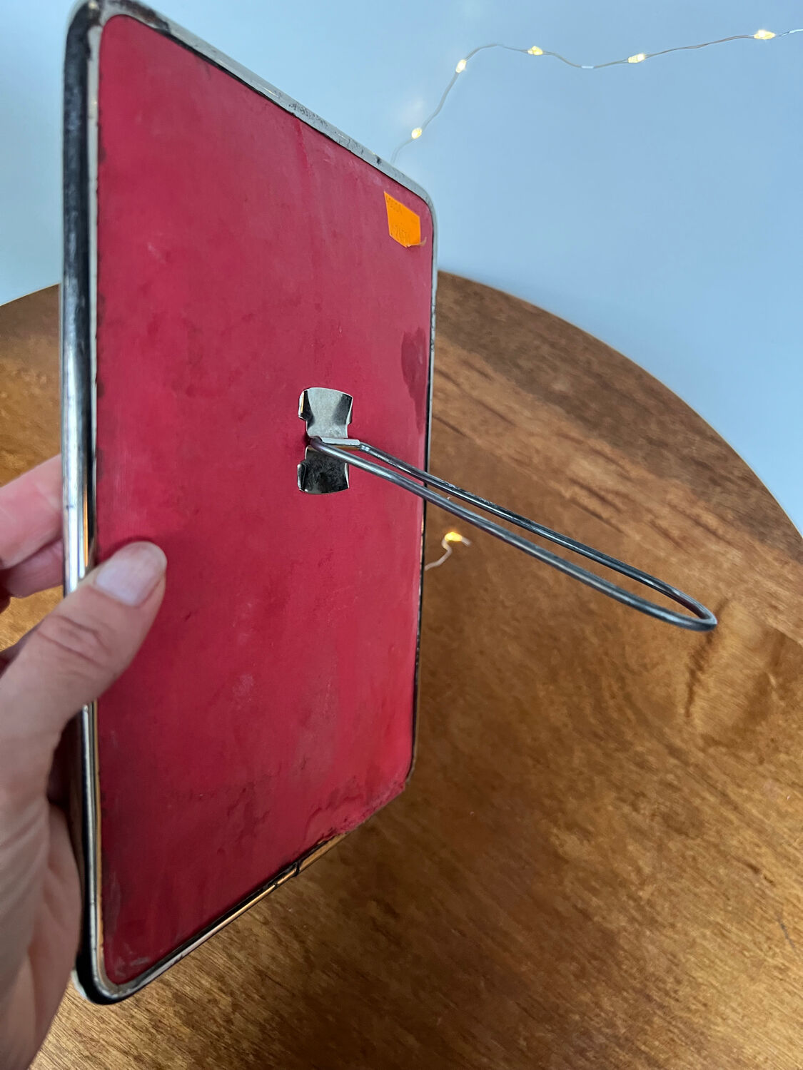 Antique barber's mirror