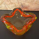 Ashtray or empty amber murano glass pocket