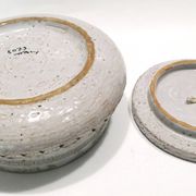 Rare boîte ou bonbonnière en céramique par Aldo Londi pour Bitossi 1960.