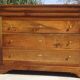 Antique Louis Philippe chest of drawers made entirely of walnut.
