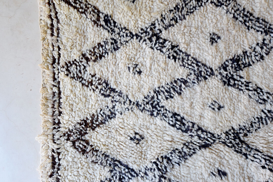 Tapis beni ourain 117x337cm