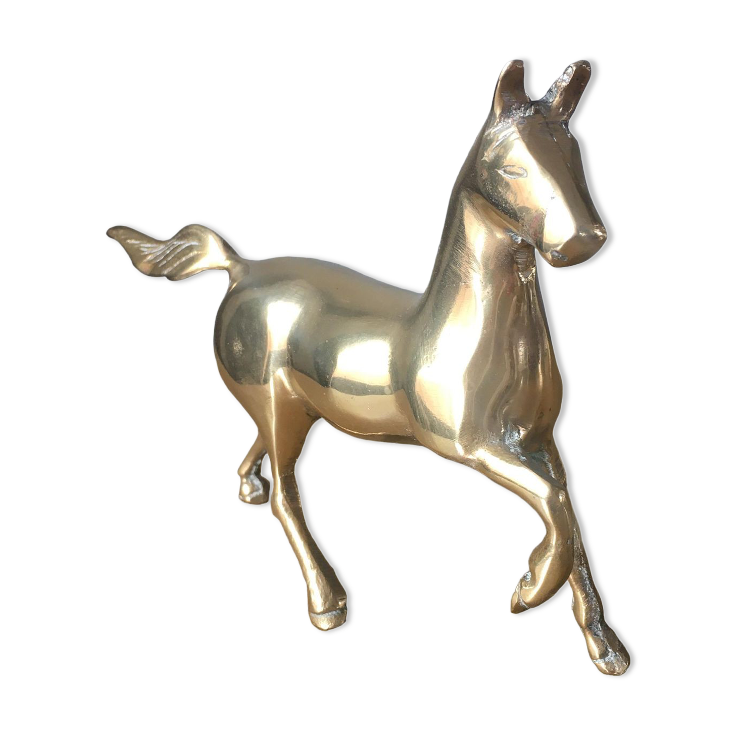 Brass horse
