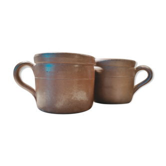 2 mugs en grès