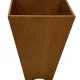 Vintage wooden planter with a minimalist, geometric design
