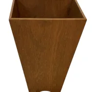 Jardinière en bois minimaliste, géométrique vintage