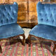 Paire de fauteuils crapaud
