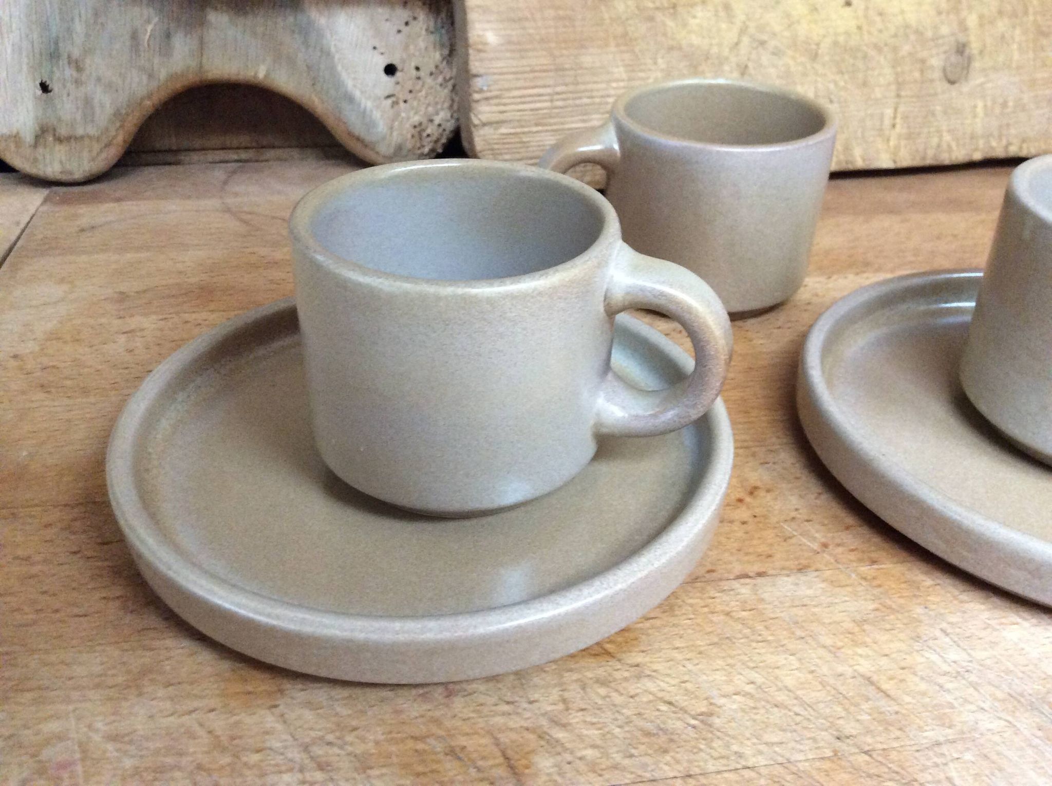 Stoneware coffee cups