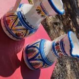 2 signed handmade Sangria pitchers
