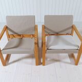 Karin Mobring Diana mid-century modern armchairs by Ikea in Sweden, 1970s.