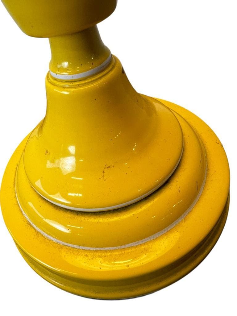 Miniature vintage yellow desk lamp