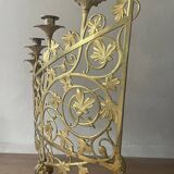 Chandelier en bronze doré, fin XIXème