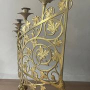 Chandelier en bronze doré, fin XIXème
