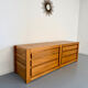 Low enfilade Regain in solid elm, French design from the 1970s, vintage.