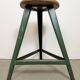 Green Industrial Workshop Stool, 1960s