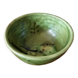 Green bowl from manufacture Saint Jorioz Annecy