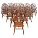 Windsor chair with high spindled back, beech, 1950s.