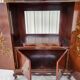 Chinese lacquered TV cabinet L 1m H 1.34m D 0.50m