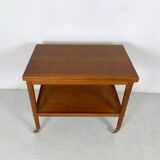Danish midcentury teak bar trolley by Grete Jalk