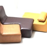 Ligne roset leather sofa Confluence model