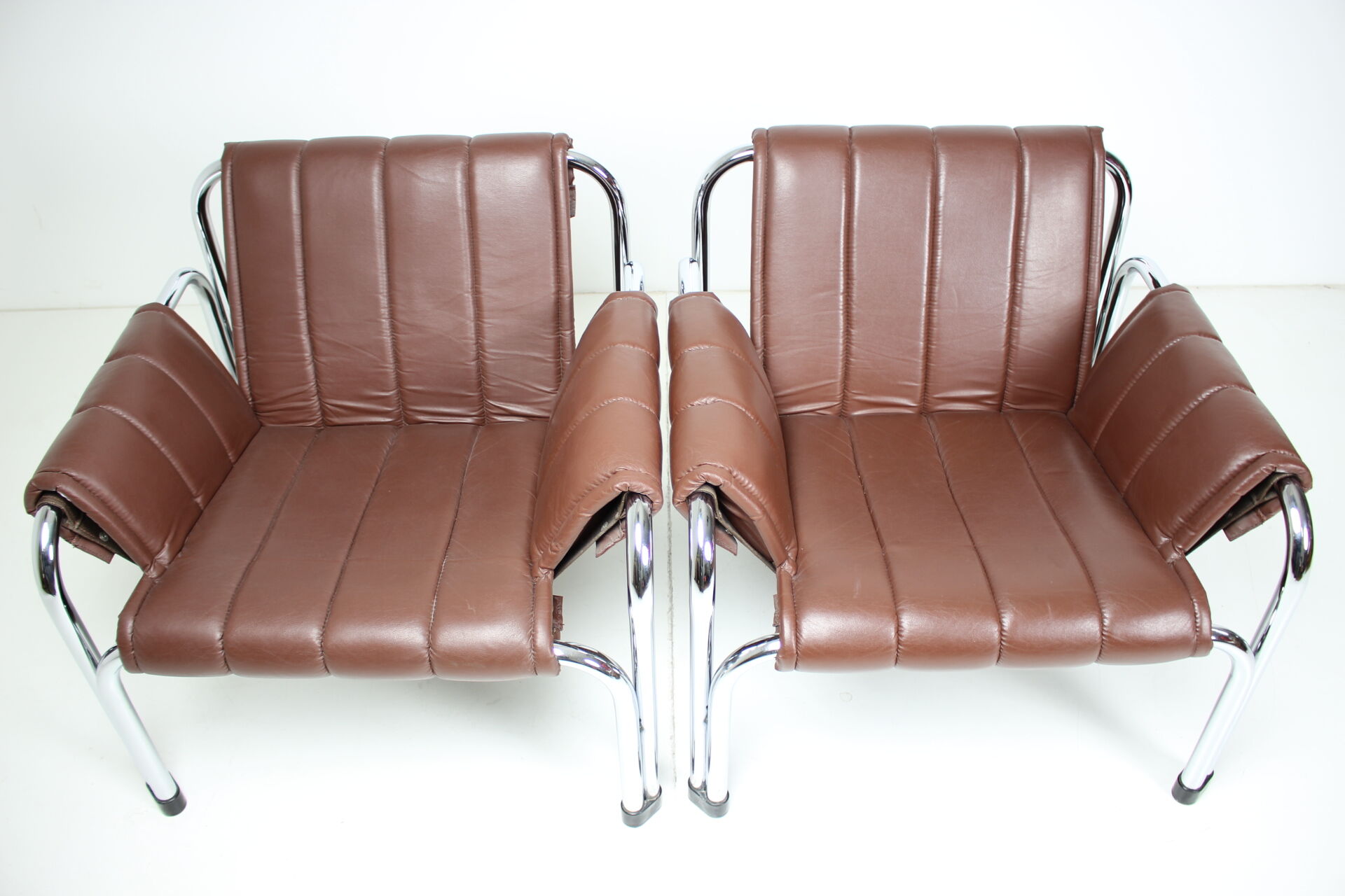 Seven Chrome Armchair Designed by Viliam Chlebo, Czechoslovakia