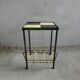 Metal and ceramic tile side table, circa 1960