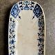 Ravier Gien in blue ironstone, "Ibis bleu" service.