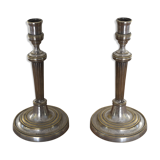 Pair of silver candlesticks