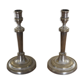 Pair of silver candlesticks