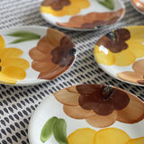 6 dessert plates Castellania 1970