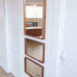 Triptych of modernist mirrors - 125x47cm