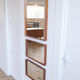 Triptych of modernist mirrors - 125x47cm