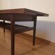 Table basse élevatrice, danemark, années 60 en teck