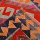 3x12 Kilim Red & Purple  Runner Rug, 102x355Cm