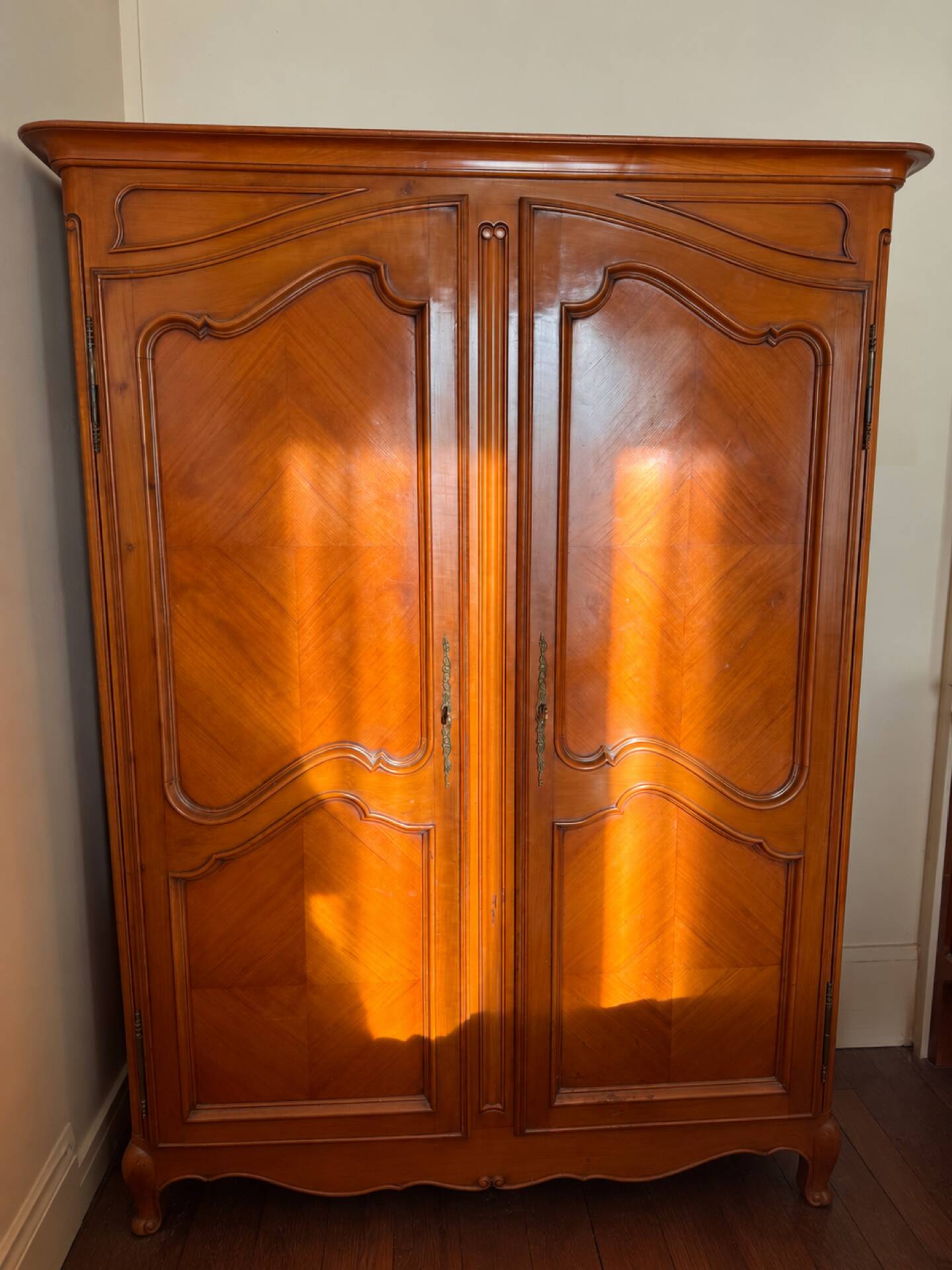 Armoire à 2 portes de style Louis XV