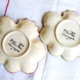 Quimper oyster plates, seafood plates, wall plate