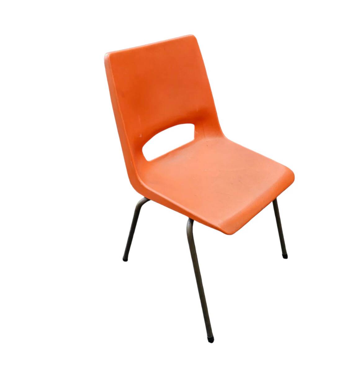 4 x Philippus Potter stacking chairs for Ahrend / Moulded seat / 1970s