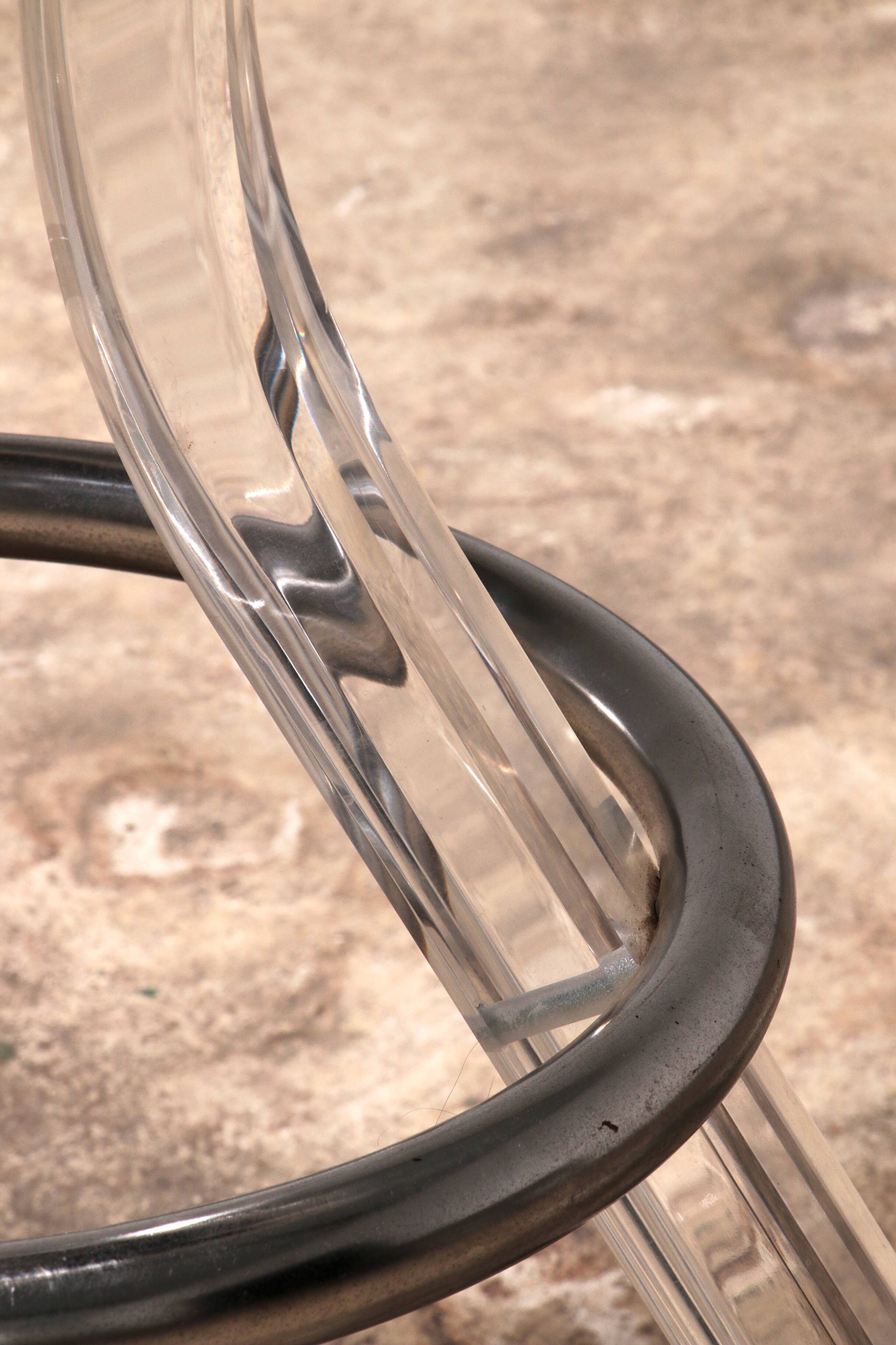 Plexiglass lucite bar stools and chrome swivel bar chairs,Hill Manufacturers