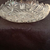 Chiseled glass fruit cup