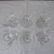 Lot B 6 glasses of chiseled crystal wine Height 15.5 cm Diameter edge sup. 8 cm