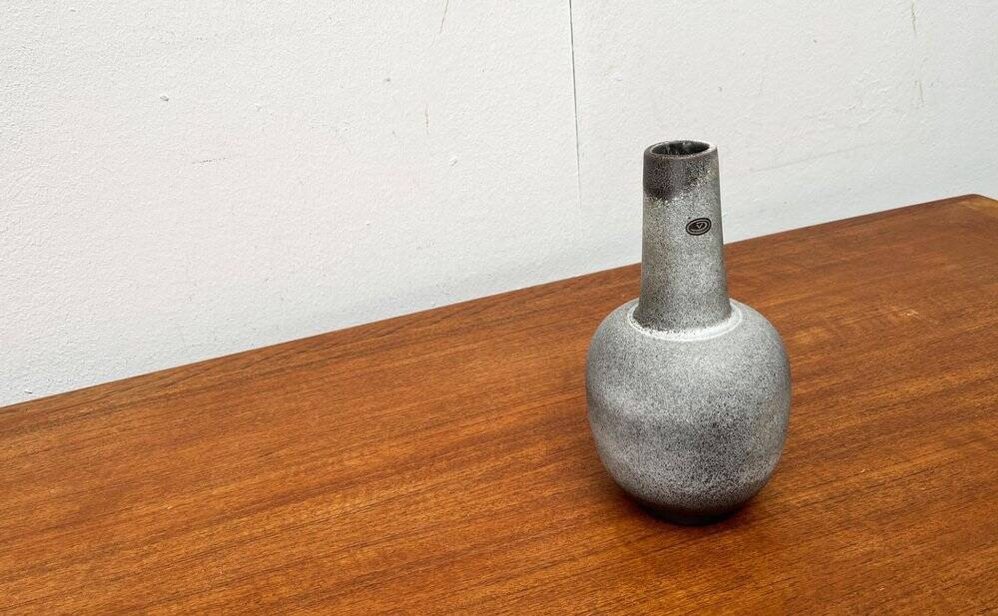 Minimalist pottery vase from a mid-century German workshop by Fritz Van Daalen, 1960s.