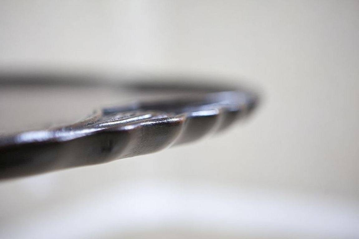 English Walnut Side Table with Tilted Top, 1890s