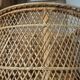 Round rattan shelf