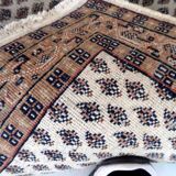 Vintage Indian carpet Seraband handmade 89cm x 160cm 1970s