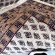 Vintage Indian carpet Seraband handmade 89cm x 160cm 1970s