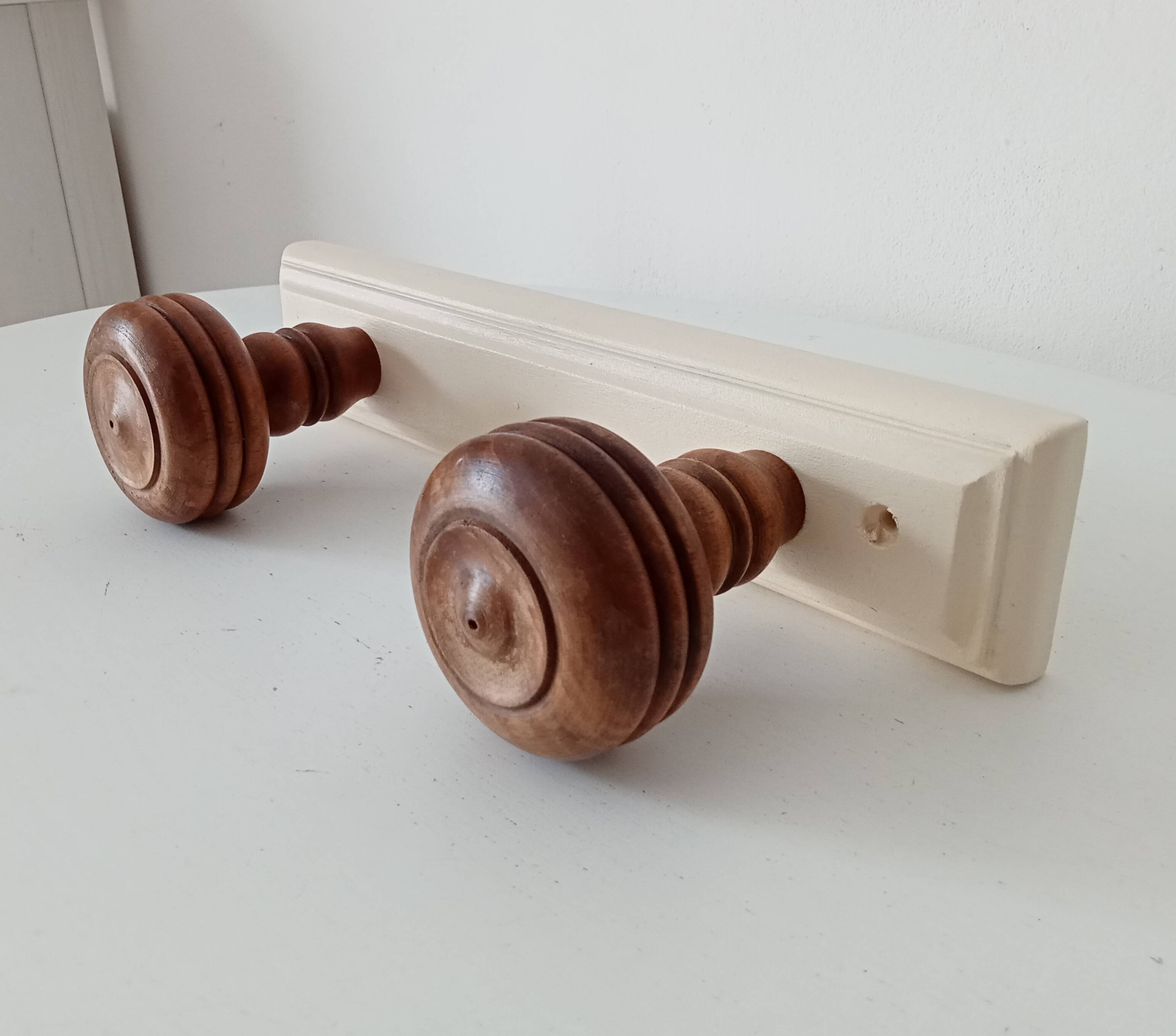 Rustic vintage wall coat rack