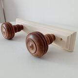 Rustic vintage wall coat rack