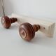 Rustic vintage wall coat rack